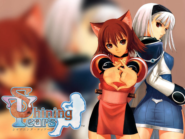 Anime 2girls cat background blurry free wallpaper - medium preview image