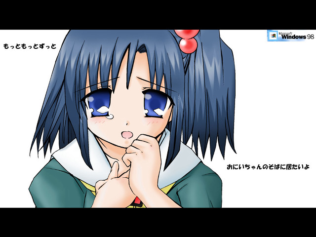 Anime girl blue eyes black #6 free wallpaper - medium preview image