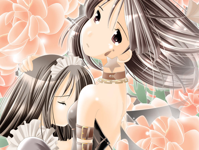 Anime girls flower wallpaper gothic free wallpaper - medium preview image