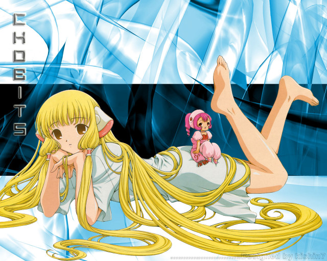Anime girls lying legs crossed free wallpaper - medium preview image