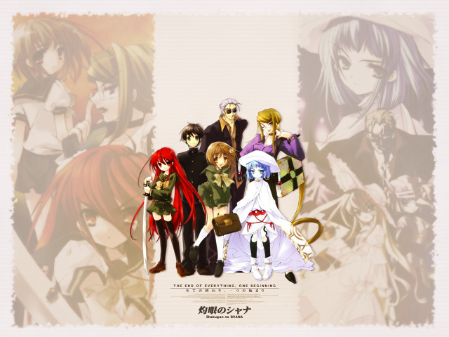 Anime group ribbon characters shana free wallpaper - medium preview image