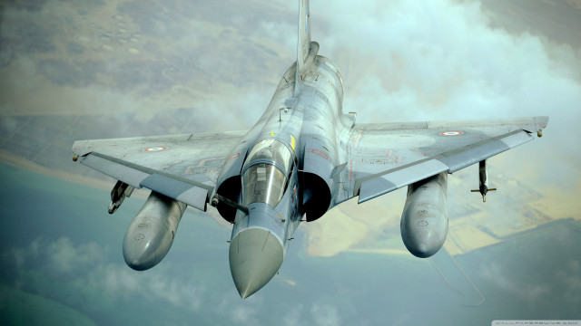 Fighter jet cloudy sky matte #2 free wallpaper - medium preview image