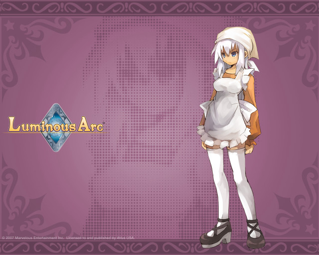 Woman white dress hat purple free wallpaper - medium preview image