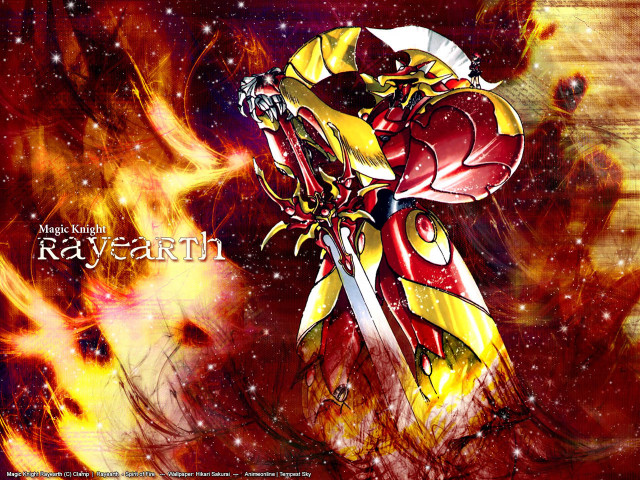 Anime sword fire background rayear free wallpaper - medium preview image