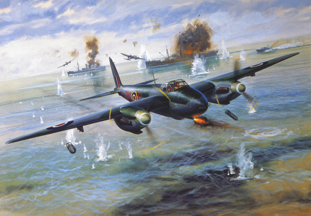 Plane flying water ship jets free wallpaper - medium preview image