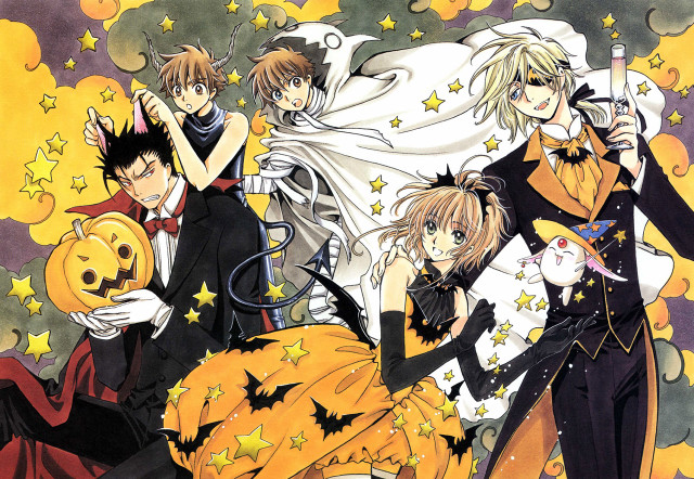 Anime halloween characters pumpkins ghost free wallpaper - medium preview image