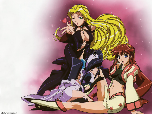 Anime girls group pointing eizan free wallpaper - medium preview image