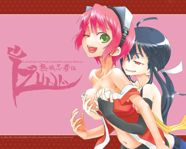 Pink haired girls hugging smiling free wallpaper - medium preview image
