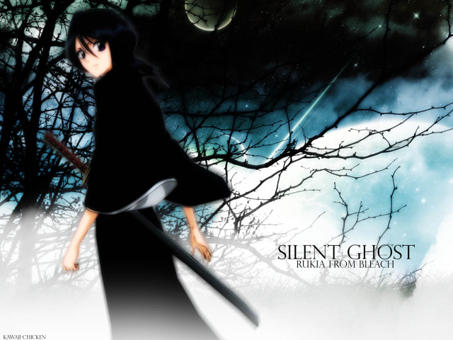 Woman black dress sword fullmoon free wallpaper - medium preview image
