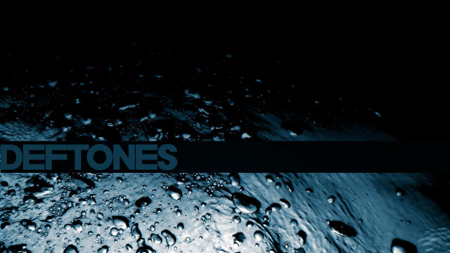 Deftones water droplets black background free wallpaper - medium preview image