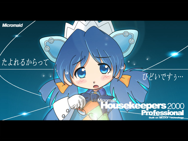 Blue haired yayoi inspired cartoon free wallpaper - medium preview image