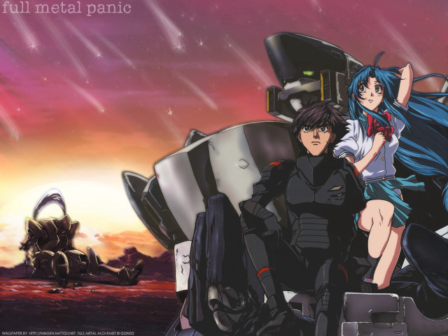 Anime motorcycle rain sunset robot free wallpaper - medium preview image