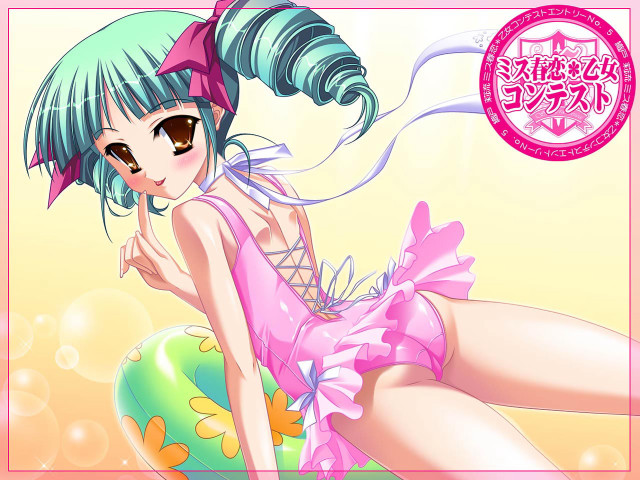Cartoon girl pinkdress ponyball anime free wallpaper - medium preview image