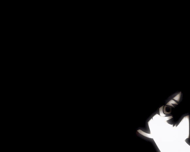 White cat hologram menacing illusion free wallpaper - medium preview image