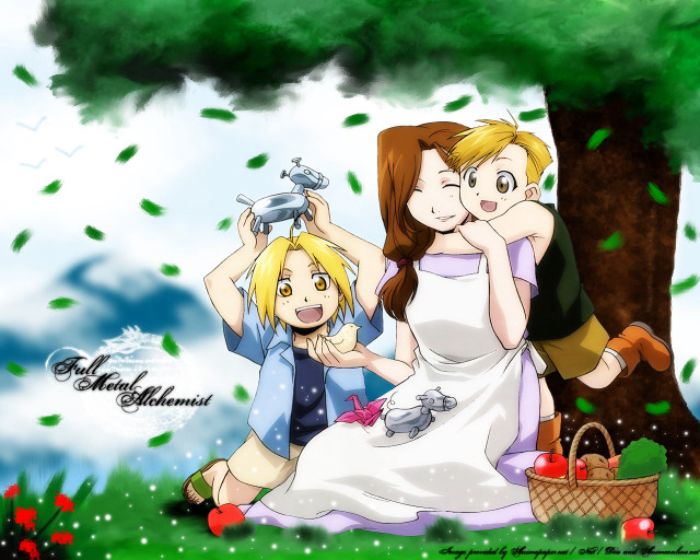 Grass family basket apple tree free wallpaper - medium preview image