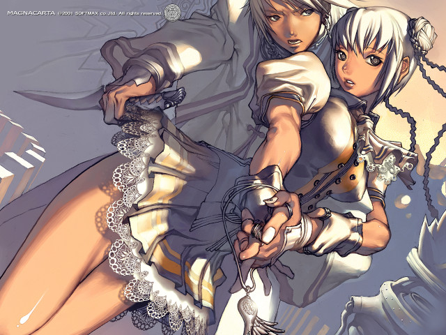 Anime couple statue background artgerm free wallpaper - medium preview image