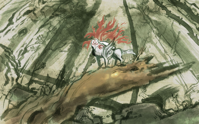 Horse forest fire brom storybook free wallpaper - medium preview image
