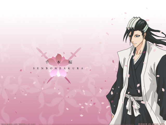 Kimono man butterfly cherryblossoms pink free wallpaper - medium preview image