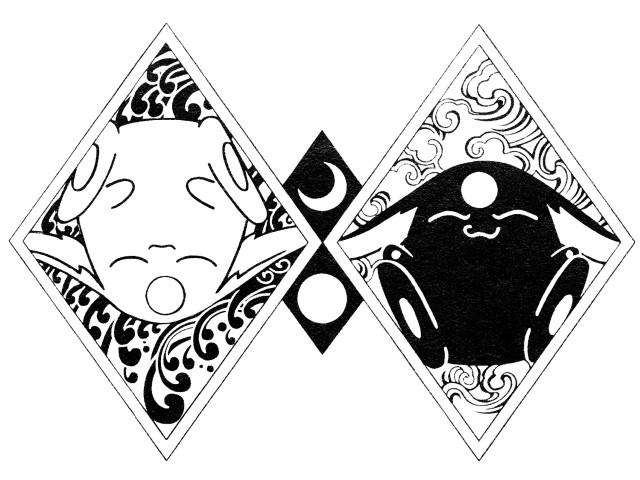 Orphism tarot baioken eishun asymmetrical free wallpaper - medium preview image
