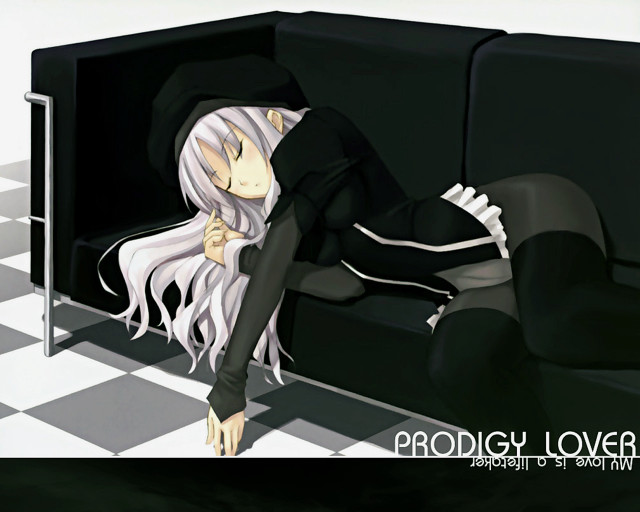 Woman laying couch argyle silver free wallpaper - medium preview image