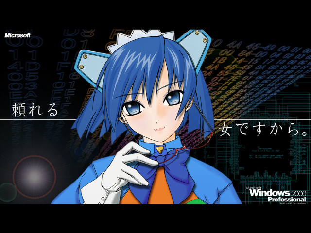 Anime bluehair catears cellphone purism free wallpaper - medium preview image