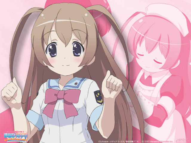 Girl longhair bowtie pinkbackground portrait free wallpaper - medium preview image
