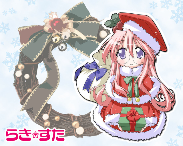 Christmas cartoon reindeer girl fur free wallpaper - medium preview image