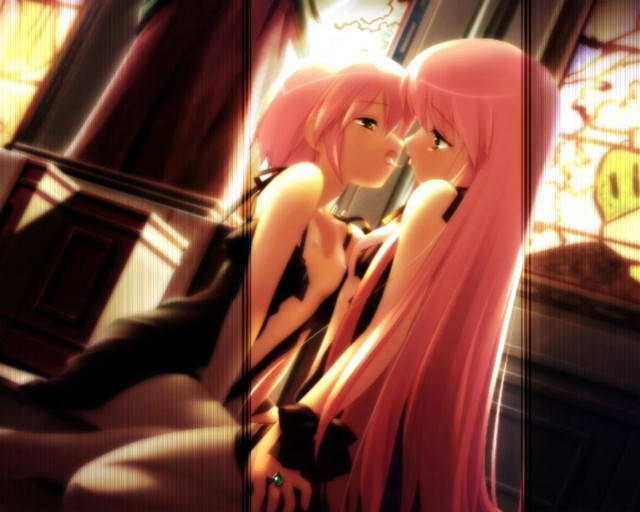 Anime girls stainedglass gothic manga free wallpaper - medium preview image