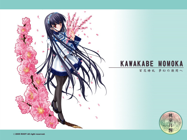 Girl long hair scarf cherry free wallpaper - medium preview image