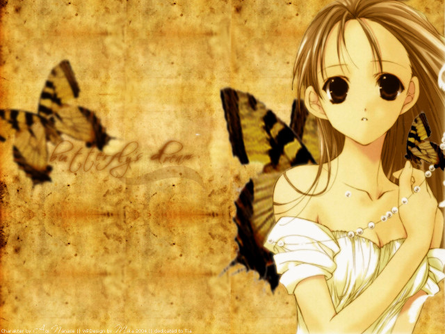 Girl butterfly wings gothic anime free wallpaper - medium preview image