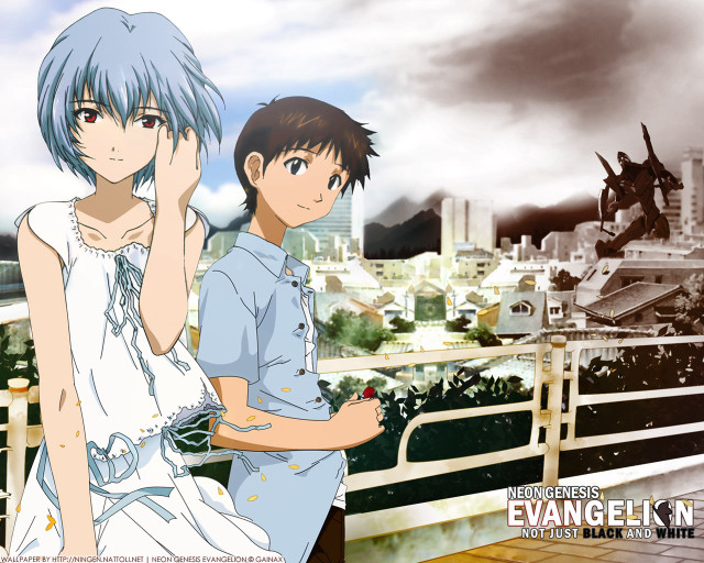 Bridge cityscape blue brown characters free wallpaper - medium preview image