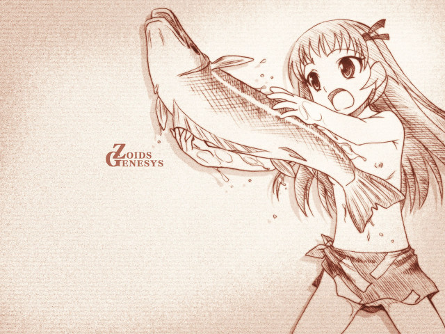 Girl fish hands anime naturalism free wallpaper - medium preview image