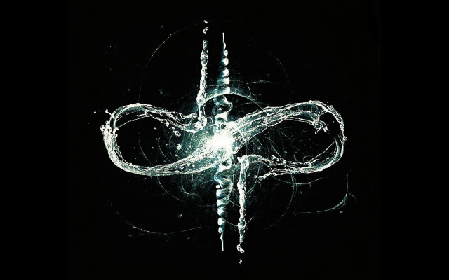 Black white lightning dark background free wallpaper - medium preview image