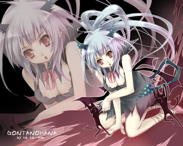 Anime girls bed demon costume free wallpaper - medium preview image