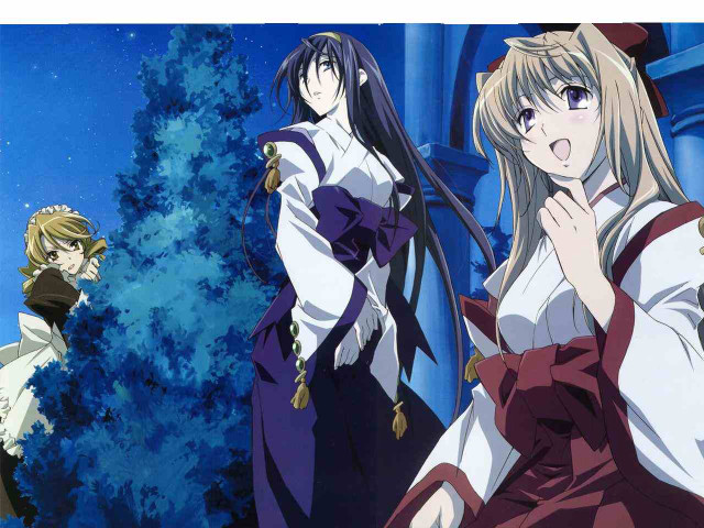 Anime characters tree hands together free wallpaper - medium preview image