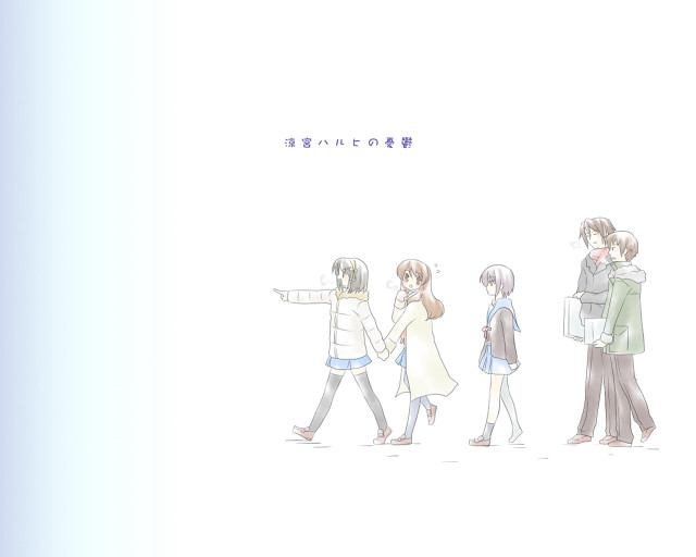 Group people walking street holography free wallpaper - medium preview image