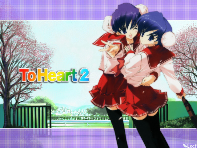 Two anime characters hug purple free wallpaper - medium preview image