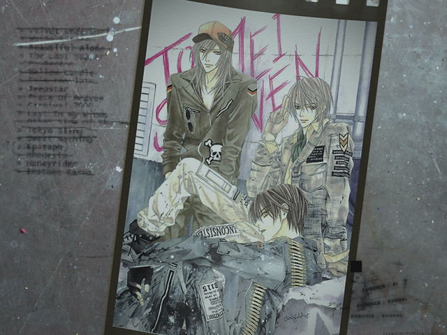 Couple bench graffiti astronaut night free wallpaper - medium preview image