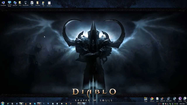 Computer screen dark demon face free wallpaper - medium preview image