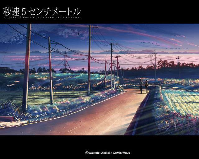 Night road powerlines clouds cityscape free wallpaper - medium preview image