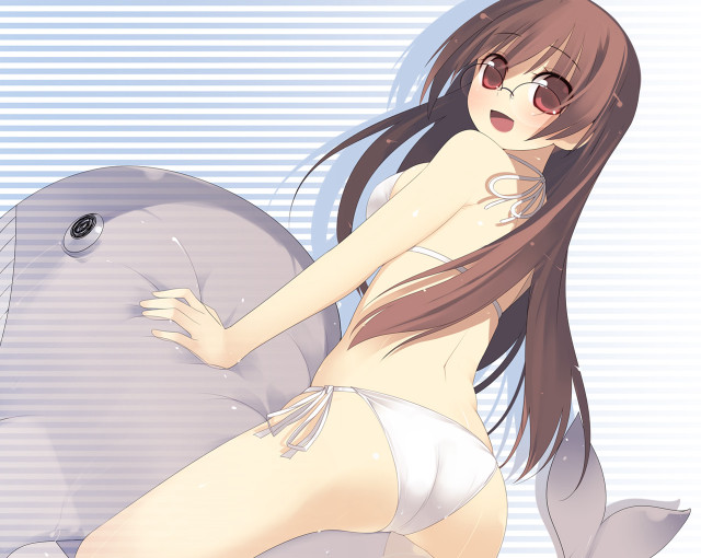 Woman whale bikini rayonism graphics free wallpaper - medium preview image