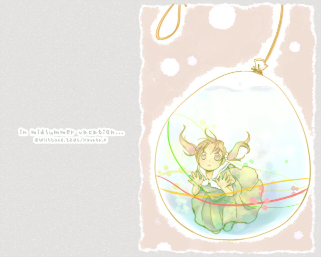 Alice girl holding ornament holography free wallpaper - medium preview image