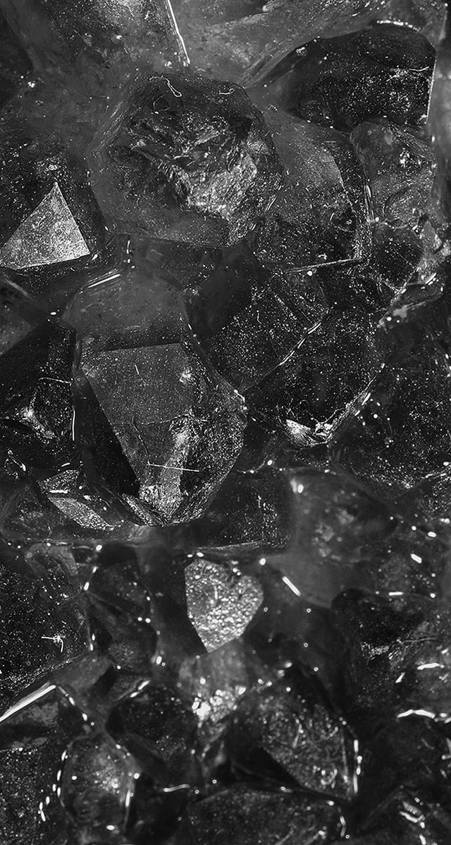 Ice cubes spoon tabletop black free wallpaper - medium preview image