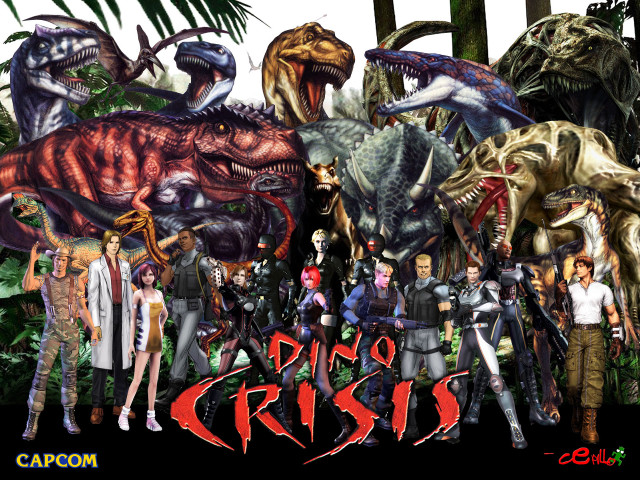 People dinosaurs forest dino crisis free wallpaper - medium preview image