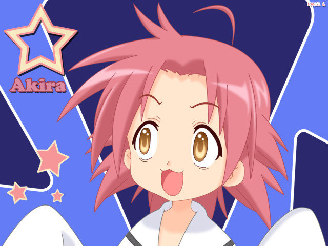 Pink hair star background anime free wallpaper - medium preview image