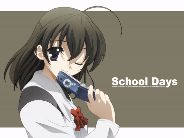 Girl gun school days chizuko free wallpaper - medium preview image