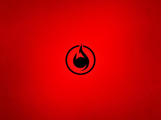 Red background black flame torii free wallpaper - medium preview image