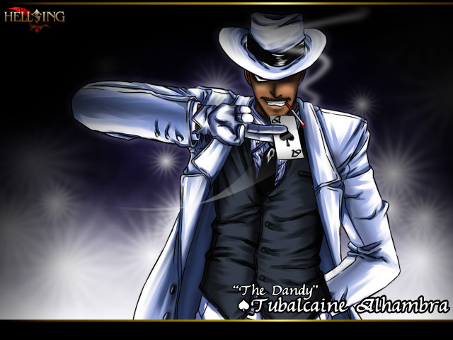 Man white suit hat gun free wallpaper - medium preview image