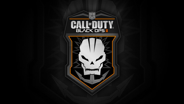 Black orange logo skull side free wallpaper - medium preview image
