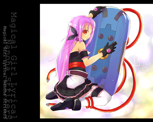 Pink hair woman blue red free wallpaper - medium preview image